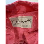 Vintage Lisanne Loungewear Dress Women Medium Pink Floral Robe Zip Housecoat Photo 2