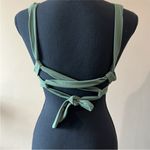Shade & Shore Green Keyhole Knot Tie Bikini Top - 34C Photo 1