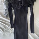 Jealous Tomato  Ribbed Black Dress Photo 1