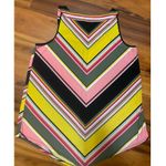 C Est 1946 Womens Sleeveless Top Metal Accent Bold Chevon Print Size L Size L Photo 1