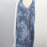 Bensoni Blue Ivory Drape Linen Sleeveless Shift Dress Size 6 Photo 1