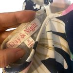 Day & Night  Navy Blue Floral Sleeveless Cocktail Mini Dress Women Sz M Photo 2