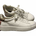 White House | Black Market Aspen Womens Animal Print Accent White Sneakers 6 Photo 0