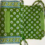 Vera Bradley  Floral Green/Blue Crossbody Bag 7” X 5” PREOWNED Photo 5