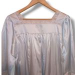 Christian Dior Vintage  Satin Nightgown-Small-Square Neck-3/4 Sleeve-Lace Trim Photo 5