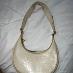 JW Pei Cream Leather Crescent Purse Photo 1