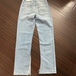 Just Black NWT  Denim Blue Women's Jeans Size 26 Long Line Slim Slit Straight Photo 5