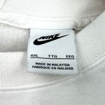 Nike | 2XL | Opal Fleece Pearl Sleeve Swoosh Graphic Crewneck Cropped Sweatshirt Photo 3