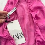 ZARA Satin Pink Halter Top Photo 2