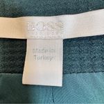 Hugo Boss  Green Micro Plaid Zip Up Blazer Jacket Women 4 Dark Academia Old Money Photo 11