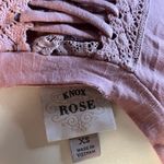 Knox Rose Raw hemmed high low dressy shirt Photo 4