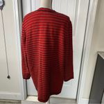 Vintage Stizzoli made‎ In italy wool blend striped red tweed cardigan size XXL Photo 4