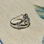 Lagos 925 Sterling Silver Diamond Buckle Derby Ring Size 6 Photo 3