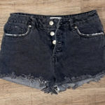 Black high rise jean shorts Size 4 Photo 0