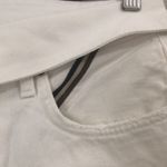 Jean Atelier Women’s Size 28 High Rise Flip Waist Distressed Denim Jeans White Photo 3