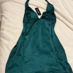 Motel rocks mini dress satin slip halter tie bow dress Photo 2