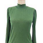 Nation Ltd Violet Prim And Proper Top Tee Blouse Pima Cotton Green Size XS Photo 4