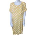 Vintage Habits Yellow & White Polka Dot Shift Dress (18) Yellow Photo 2