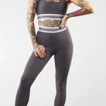 Buffbunny Collection Buffbunny Gray Assassin Leggings Small Photo 0