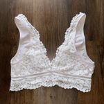 Victoria's Secret Lace Bralette in White/Light Cream Photo 1