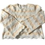LC Lauren Conrad  women's XL thick knit chevron style sweater with wide sleeves Photo 0