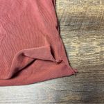 Aerie Lace-Up Oversized Hoodie Pullover Womens Small Clay Red Long Sleeve Photo 7