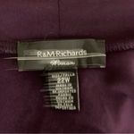 R & M Richards  Plum Sheer Mesh Duster Jacket Open Front Lightweight Layer 22W NWT Photo 5