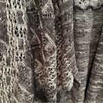 Anthropologie Moth Lavena Pointelle Vest Womens XS Gray Draped Crochet Cardigan Photo 9