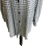 Jamie Brooke Vintage Women’s Gingham Button Down Blouse Size 18w/20w Black White Photo 10