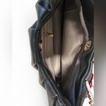 NWT KKXIU Black Crescent Mini Hobo Bag – Ruched Shoulder Purse Photo 4