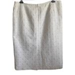 Kasper Women Midi Skirt 18 Cream Geometric Straight Career Mature Event Classic Photo 2