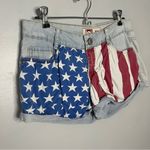 LEI Red, White, and Blue y2k 90’s Jean Shorts Red Size undefined Photo 2