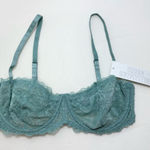 Urban Outfitters  Teal Lace Bralette Size 32D Photo 0