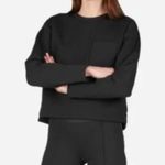 Everlane Street Fleece Pocket Pullover Sweatshirt Acuba Black Outdoor Size XL Photo 11