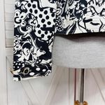 Vintage St. John Sport Abstract Print Zip Up Denim Jacket Back White Small Photo 5