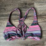 Roxy  Size L Striped Bikini top Swimwear for Women Colorful Striped Bikini Top ♦️ Photo 0