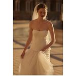 BHLDN Ivory Strapless Bridal Midi Dress Corset Tulle Skirt NWT L Photo 11