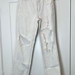 PacSun  Cream Distressed Dad Jeans size 27. Photo 1