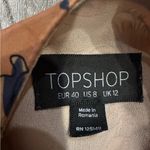 Topshop 8 Chateau Femme Print Satin Peach Kimono Jacket Topper Floral Photo 5