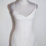 Lulus White Lace Wedding Dress with Train and Lace Photo 3