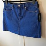 BLANK NYC Jean Denim‎ Short Skirt NWT With Unfinished Raw Hem Women’s Size 31 Photo 5