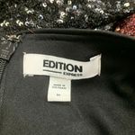 EXPRESS Edition  Womens Medium Dress Sequin Party Cocktail Long‎ Sleeve V-Neck Photo 4