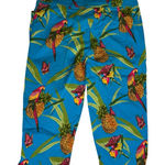 Bill Blass Vintage‎  capri pants women’s tropical pineapple Floral print Stretch Photo 0