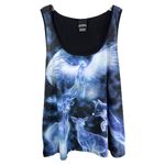 Torrid  Plus Size 3X Tank Top‎ Harry Potter Patronus Blue Black Hogwarts 1179 Photo 7