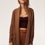 Babaton  Beekman Wool Cashmere Caramel open Cardigan size XS‎ Photo 9