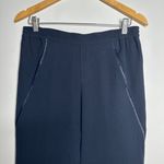 Vince Navy Satin Trim Crepe Pull-On Joggers Size Small Photo 3