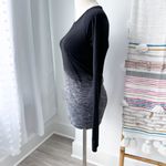 Lululemon Swiftly Tech Black Grey Ombré Long Sleeves Crewneck Tee Women’s Size 4 Photo 2