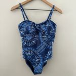 Vineyard Vines NEW - Scarf Print Strapless One-Piece Deep Bay Adjustable Photo 1