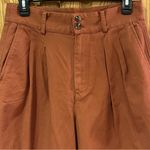 Madewell Double Front Pleated Wide-Leg Crop Pants in Burnt Sienna Size 2 Photo 8