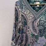 Chico's  Tunic Top Medium Or 1 Paisley Floral‎ Photo 4